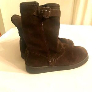 Marc Fisher MFerra Boots Brown leather winter insulated brown Shoes women’s 7